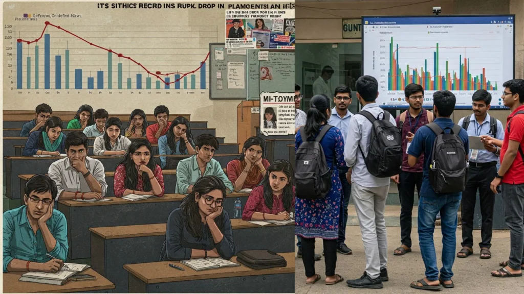 IITs except record drop in placements